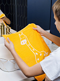 Полотенце махровое Giraffe, жираф, оранжевый
