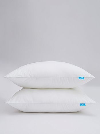 Подушка лебяжий пух, без рисунка, белый