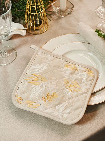 Прихватка Ashberry, веточки, бежевый