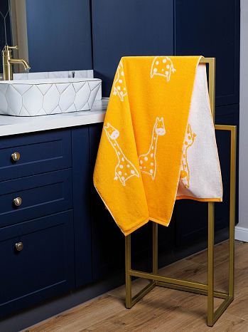 Полотенце махровое Giraffe, жираф, оранжевый