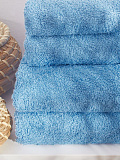 Полотенце махровое Florentine blue, без рисунка, голубой
