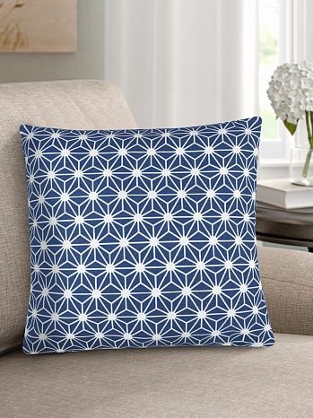 Подушка декоративная Stellar blue, абстракция, синий