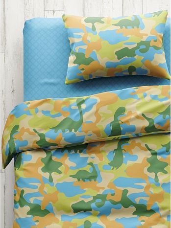 Набор наволочек на молнии Dino camouflage, поплин, динозавр, зеленый