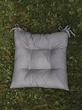 Подушка на стул Dark grey, без рисунка, серый