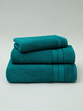 Набор полотенец махровых Sea wave, без рисунка, турмалин