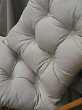 Подушка на стул Dark grey, без рисунка, серый