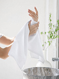 Полотенце махровое White, без рисунка, белый