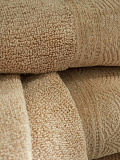 Полотенце махровое Aria beige, орнамент, бежевый