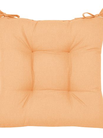 Подушка на стул Juicy apricot, без рисунка, персиковый