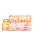 Полотенце махровое Kittens orange, кошки, оранжевый