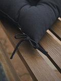Подушка на стул Black, без рисунка, черный