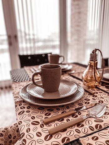 Набор салфеток под приборы Coffee tree, кофе, коричневый