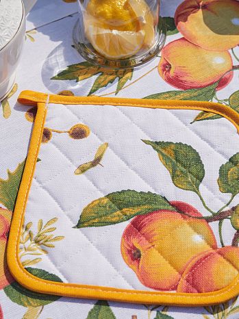Прихватка Apple blossom, яблоки, желтый