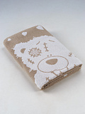Полотенце махровое Teddy beige, мишка, бежевый