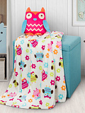 Подушка декоративная Owl, совы, розовый