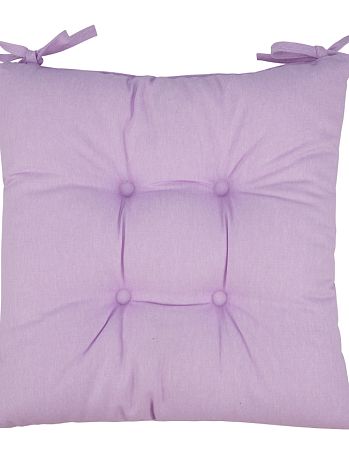 Подушка на стул Violet, без рисунка, фиолетовый
