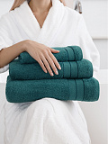 Набор полотенец махровых Sea wave, без рисунка, турмалин