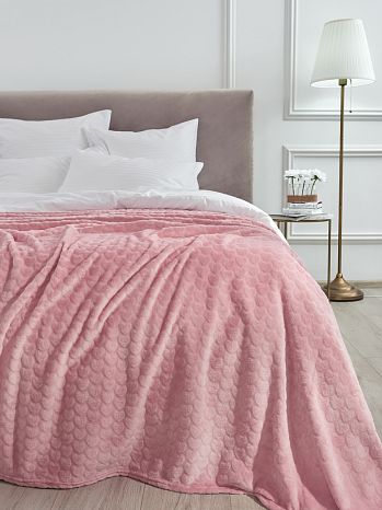 Плед Splendid peony, сердечки, розовый