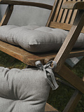 Подушка на стул Dark grey, без рисунка, серый