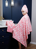 Полотенце махровое Hearts pink, сердечки, розовый