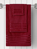 Набор полотенец махровых Pomegranate, без рисунка, красный