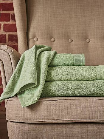 Набор полотенец махровых Leaf green, без рисунка