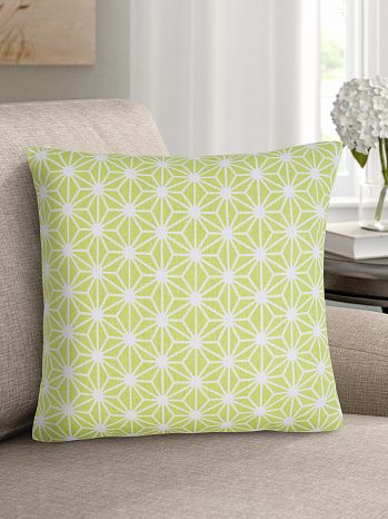 Подушка декоративная на молнии Stellar green, абстракция, зеленый