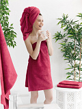 Полотенце махровое Ruby, без рисунка, бордо