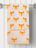Полотенце махровое Fox, лисенок, оранжевый