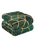 Плед Malachite, ромбы, зеленый