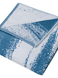 Полотенце махровое Grunge, орнамент, голубой