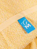Полотенце махровое Yellow, без рисунка, желтый