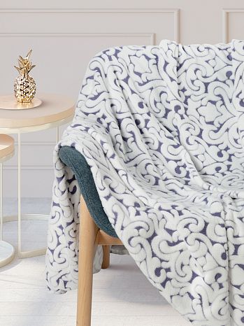 Плед Morocco, орнамент, фиолетовый