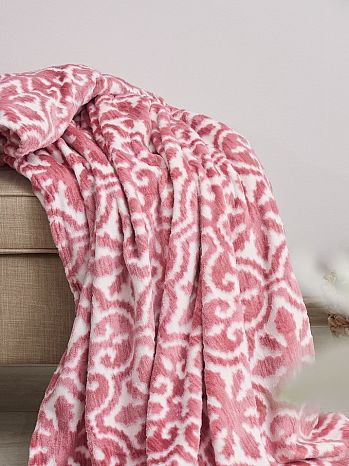 Плед Alhambra bordeaux, орнамент, красный