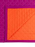 Покрывало Violet and orange, без рисунка, фиолетовый