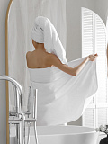 Полотенце махровое White premium, без рисунка, белый