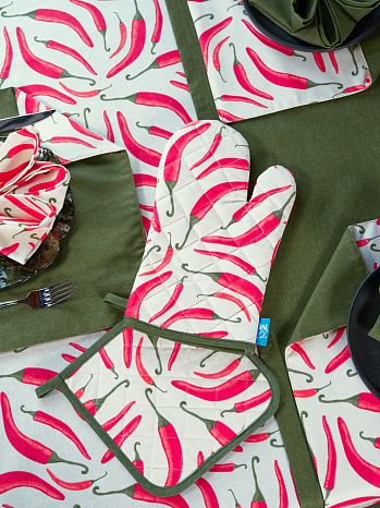 Прихватка Chilly, овощи, красный