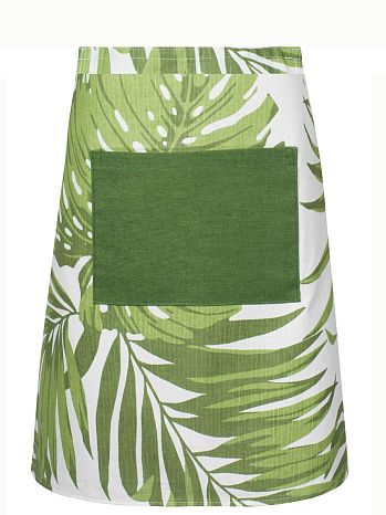 Фартук Loft, листья, зеленый