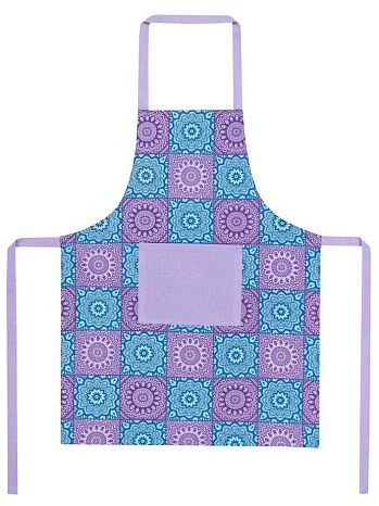 Фартук India, орнамент, фиолетовый