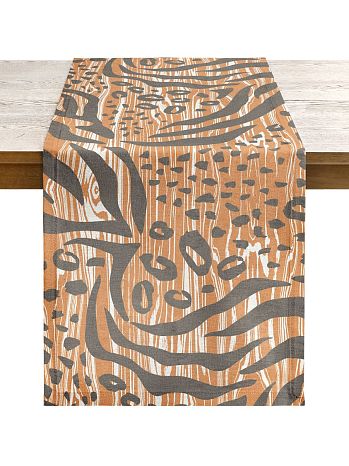 Дорожка столовая Royal tiger, тигровый, коричневый