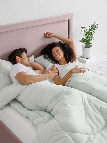 Одеяло Bodyline, без рисунка, зеленый