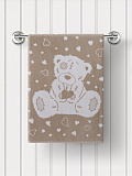 Полотенце махровое Teddy beige, мишка, бежевый