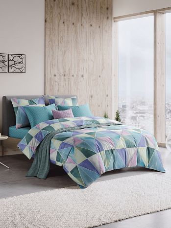 Постельное белье Carnival in venezia, поплин, геометрия, мультиколор