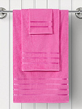 Набор полотенец махровых Pink crystal, без рисунка, розовый