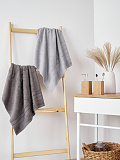Набор полотенец махровых Graphite duo collection, без рисунка, серый