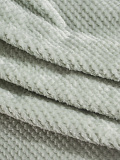Плед Sea foam, без рисунка, зеленый