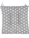 Подушка на стул Stellar grey, абстракция, серый