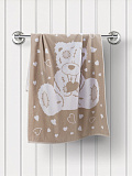 Полотенце махровое Teddy beige, мишка, бежевый