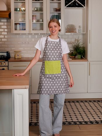 Фартук Stellar grey, абстракция, серый