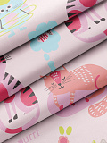 Постельное белье Sweet cats, бязь, кошки, розовый